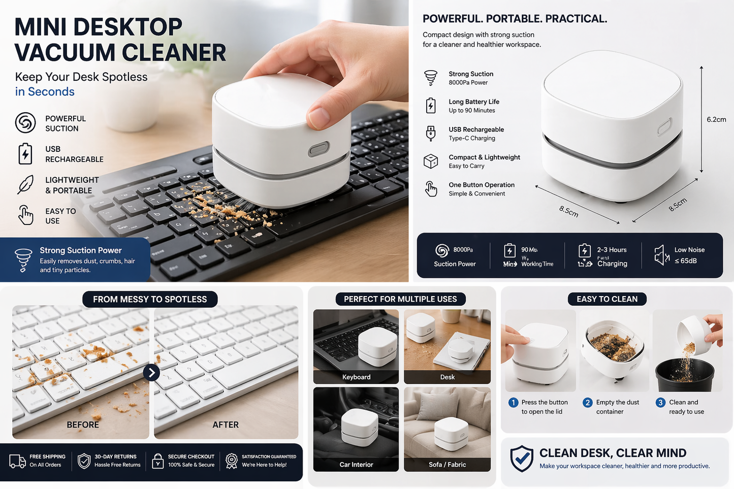 Desktop Vacuum Cleaner